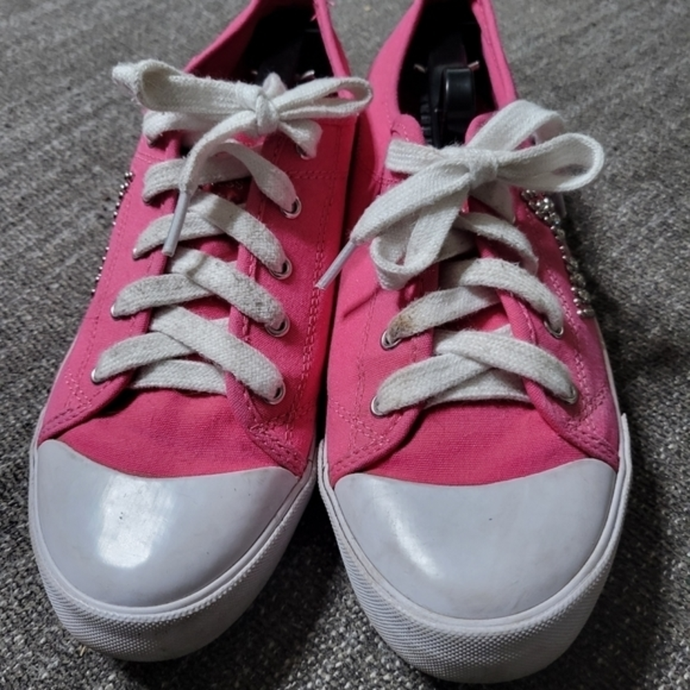 G by Guess‎ pink bedazzled sneakers size 9.5